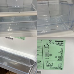 I588 🌈 ジモティー限定価格！2022年製♪ Hisense 冷蔵庫 (282L) ⭐ 動作確認済 ⭐ クリーニング済の画像