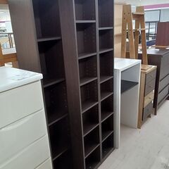 リユースのサカイ栃木店★ジモティ割あり★  本棚 ダークブラウン W89×D43×H181 クリーニング済み TC9934の画像