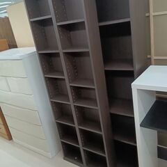 リユースのサカイ栃木店★ジモティ割あり★  本棚 ダークブラウン W89×D43×H181 クリーニング済み TC9934の画像