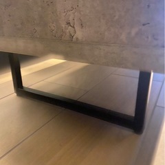 コンクリート調センターテーブル　ローテーブル　テレビ台の画像