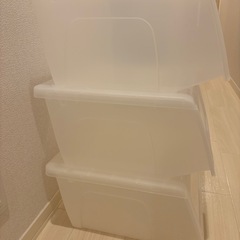 半透明収納ケース3個セットなら割引　の画像