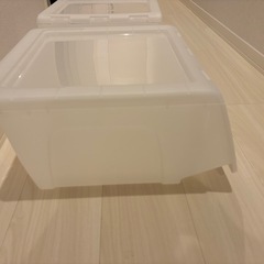 半透明収納ケース3個セットなら割引　の画像