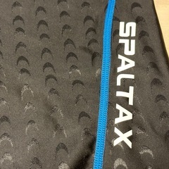 【三軒茶屋で引き渡し】SPALTAX 競泳水着 Lサイズ ブラック×ブルー 一度着用のみの画像
