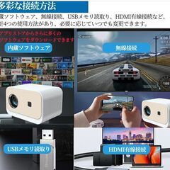 【  訳あり 】 高輝度プロジェクター　「A11電動フォーカスプロジェクター」　　androidTV（chromeTV）のみ不調　外部入力の投影は綺麗の画像