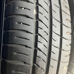 夏タイヤ145/80R13バリ目アルミホイール付4本セットの画像