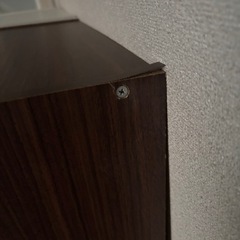 カラーボックス　2つ　収納　焦茶　白の画像