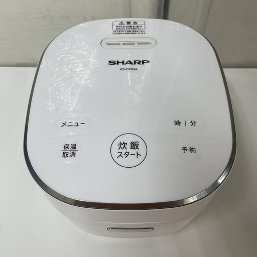 R703 ☀️ SHARP 炊飯ジャー 3合炊き 19年製 KS-CF05A ⭐ 動作確認済 ⭐ クリーニング済