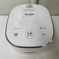 R703 ☀️ SHARP 炊飯ジャー 3合炊き 19年製 KS-CF05A ⭐ 動作確認済 ⭐ クリーニング済の画像