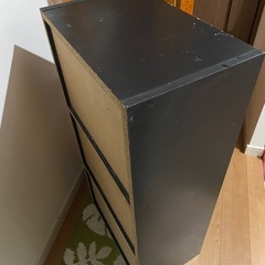カラーボックス　黒の画像