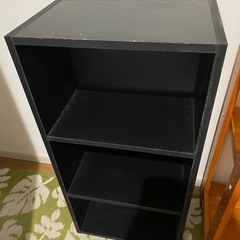 カラーボックス　黒の画像