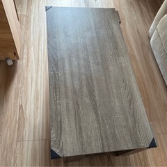 昇降式テーブル　集成材
の画像