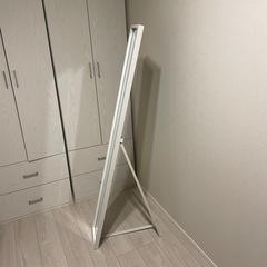 【美品】ホワイト　姿見　ミラー　全身鏡　　の画像
