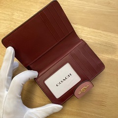 コーチ　シグネチャーピンク2つ折財布C①【新品未使用】の画像