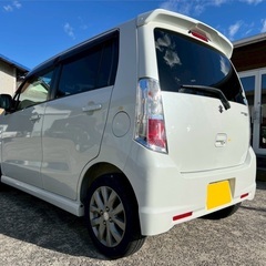低走行5万キロ台☆特別仕様車☆月々9千円〜分割払い可‼️ 車検2年付き！【名義変更代込み】☆スズキ ワゴンRスティングレー☆Bluetoothナビ付き☆走行中DVD見れます☆ETC付き☆プッシュスタート☆ドライブレコーダー付きのフル装備☆純正アルミ☆事故修復歴無し☆そのまま乗って帰れます！の画像