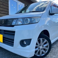低走行5万キロ台☆特別仕様車☆月々9千円〜分割払い可‼️ 車検2年付き！【名義変更代込み】☆スズキ ワゴンRスティングレー☆Bluetoothナビ付き☆走行中DVD見れます☆ETC付き☆プッシュスタート☆ドライブレコーダー付きのフル装備☆純正アルミ☆事故修復歴無し☆そのまま乗って帰れます！の画像