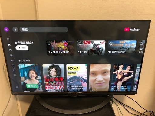 シャープ4K対応液晶テレビ　AQUOS 4T-C40AJ1