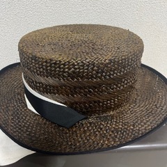 未使用ヴィンテージ カンカン帽の画像