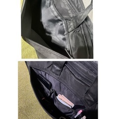 収納多数   ビジネスバッグ   ナイロン　シンプル　ブラック　イオン購入の画像