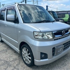 【支払総額13.8万円】8万キロ ！AZワゴンカスタム(ワゴンRスティングレー)車検令和9年7月 機関良好 内装良好 フルセグTV BTオーディオ バックカメラの画像