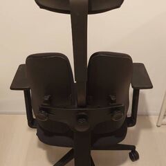 【デュオレスト オフィスチェア ブラック 可動肘 メッシュ 腰痛対策 姿勢サポート DR-7501SP　1ABK1】の画像
