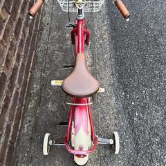 女の子　自転車　16インチ　アサヒ　ブリエランファン　補助輪　子供　キッズ　の画像