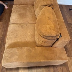 レザーファブリック　ソファーの画像
