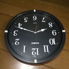 (取引中)CASIO(カシオ)　静音壁掛け時計　LW-610　ブラックの画像