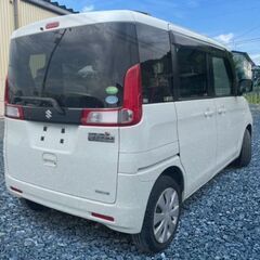 ファミリーカーも【自社ローン＆リース】でOK😉事情があっても乗れます💕保証人不要・債務整理OK・他社NG対応・早期納車★月々等ご相談ください♪＜月々激安＞スペーシア　4WD　修復歴なし　ナビTV　自動ブレーキありますの画像