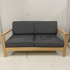  24736  2人掛けソファ　幅137cm    ◆大阪市内・東大阪市他 6,000円以上ご購入で無料配達いたします！◆ ※高槻・枚方方面◆西宮・尼崎方面◆生駒方面　それぞれ条件付き無料配送あり！            の画像