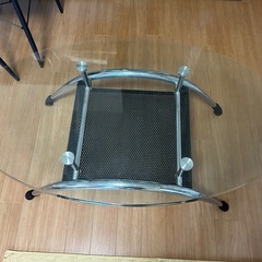 ニトリ　ガラステーブル　ローテーブルの画像