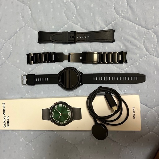 時計:Samsung Galaxy Watch6 Classic（Bluetooth版・47mm）です。
