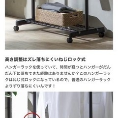 ハンガーラック　マットブラックの画像