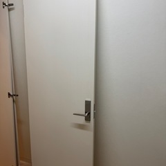室内ドア／取っ手付き／建具／リフォームやDIYに（ホワイト系）