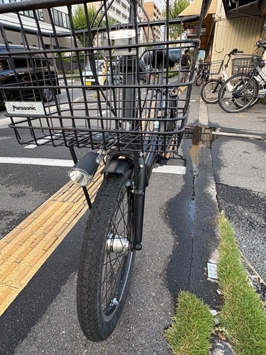 中古20インチ Panasonic電動アシスト自転車13.2Ah4点灯大阪