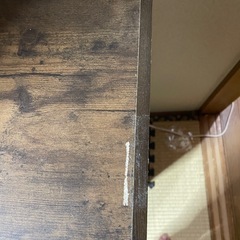木製の扉付き３段ボックスの画像