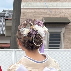 成人式 髪飾りの画像