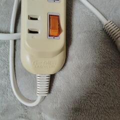1m延長三口コンセント十2m延長コードの画像