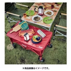 Coleman アウトドアワゴン&テーブルセット コールマンの画像