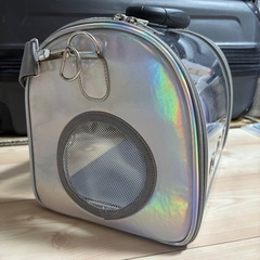 ペットキャリーバッグ クリアの画像