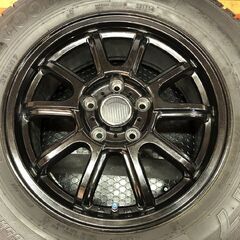 走行短め【GOODYEAR ICENAVI7 215/65R16】スタッドレス【社外ホイール 16インチ 6.5J5HPCD114.3+53】23年製 クロスロード等 (STI004)の画像