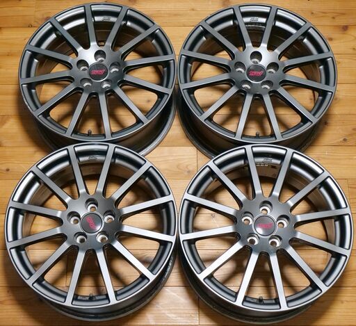 SUBARU STI 純正OP 17インチ7.5J+48 ガンメタホイール② SUBARU STI 17インチ 7.5j+48 ガンメタホイール 4本セット