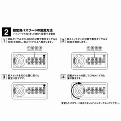 スチールロッカー ダイヤル錠付きの画像