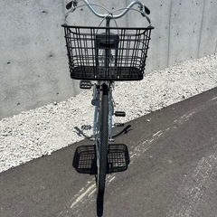 【R13】  ブリヂストン   E60U1 B2B　エブリッジ EBRIDE 26インチ 自転車　シルバー色　学生さん ママチャリ お買い物 現状の画像