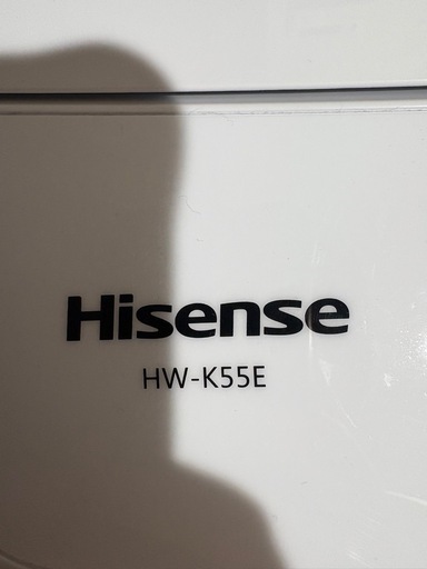 【値段交渉可】ハイセンス 全自動 洗濯機 5.5kg ホワイト HW-K55E 最短10分洗濯 真下排水 予約機能 スリム 風乾燥 強力洗浄 一人暮らし 二人分のお洗濯