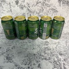 【新品・限定品】サントリー プレミアムハイボール 白州〈爽やかにして豊かな余韻〉350ml×5本／数量限定／ウイスキー缶／9%／白州蒸溜所の画像