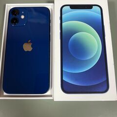 【美品・箱付き】iPhone12mini 64GB ブルー・バッテリー100％の画像