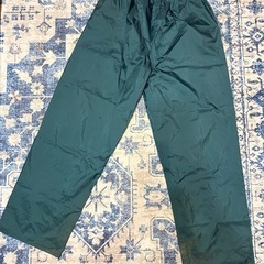 【相談中】最近の大雨や登山などに　2ピースカッパ緑Lサイズの画像