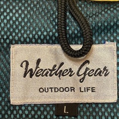 【相談中】最近の大雨や登山などに　2ピースカッパ緑Lサイズの画像