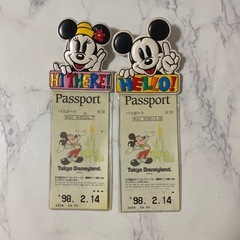 昭和レトロ！ディズニーパスポートケース2個セット‼️の画像