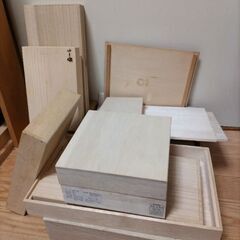 木箱　桐箱　その他木材　多数　工作　夏休みの課題にの画像